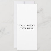 White Personalized – Your Logo & Text Here 招待状 (正面)
