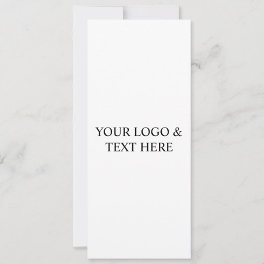 White Personalized – Your Logo & Text Here 招待状 (正面)