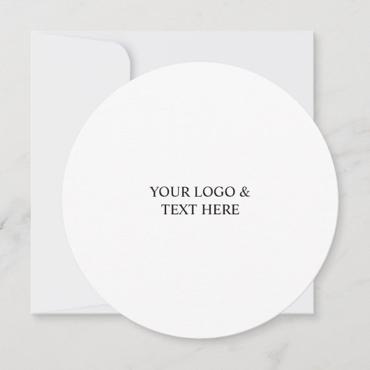 White Personalized – Your Logo & Text Here 招待状 (正面)