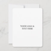 White Personalized – Your Logo & Text Here 招待状 (正面)