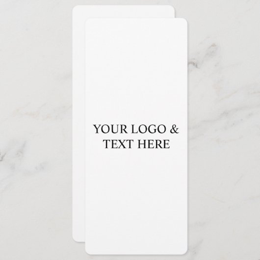 White Personalized – Your Logo & Text Here 招待状 (正面/裏面)
