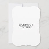 White Personalized – Your Logo & Text Here 招待状 (正面)