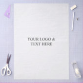 White Personalized – Your Logo & Text Here 薄葉紙 (クラフト)