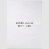 White Personalized – Your Logo & Text Here 薄葉紙 (正面)