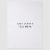 White Personalized – Your Logo & Text Here 薄葉紙 (正面)