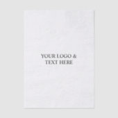 White Personalized – Your Logo & Text Here 薄葉紙 (正面)