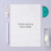 White Personalized – Your Logo & Text Here 薄葉紙 (クラフト)
