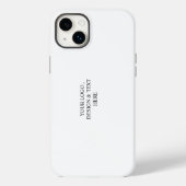 White Personalized – Your Logo & Text Here Case-Mate iPhoneケース (裏面)
