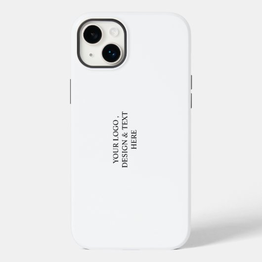 White Personalized – Your Logo & Text Here Case-Mate iPhoneケース (裏面)