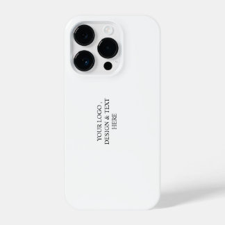 White Personalized – Your Logo & Text Here iPhone 14 Proケース