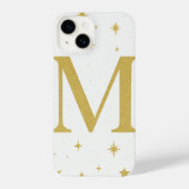 ⭐ White Phone Case with Big Yellow “M” & Stars iPhoneケース (裏面)