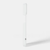 White Phone Case with Silver Letter Trendy iPhoneケース (右側面)