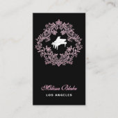 white piano business card 名刺 (正面)