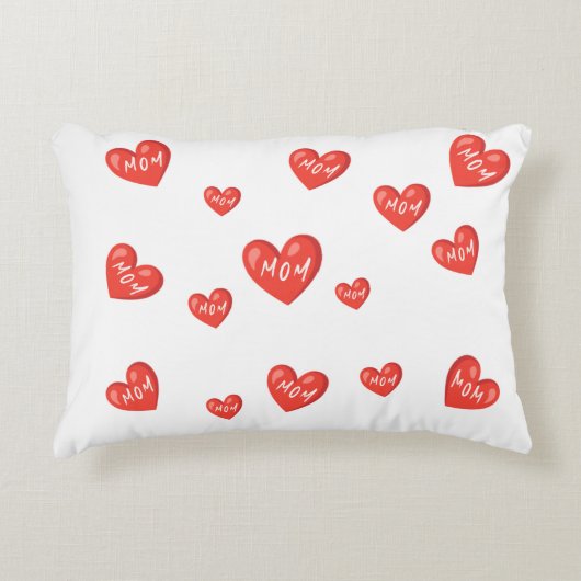 White pillow  アクセントクッション (正面)