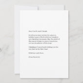 White Pine Trees Holiday Photo Card シーズンカード (裏面)