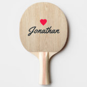 White Pine Vintage Heart Signature 卓球ラケット (裏面)