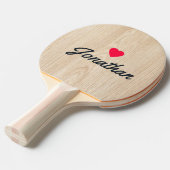 White Pine Vintage Heart Signature 卓球ラケット (正面アングル)