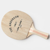 White Pine Vintage Seaside Family Name 卓球ラケット (横)