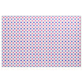 White Pink Blue Polka Dot Pattern ファブリック (ヤード)