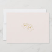 White & Pink | Boho Floral Wedding Save the Date (裏面)