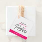 White Pink Last Rodeo バチェラー・パーティー フェイバータグ (インサイチュ)