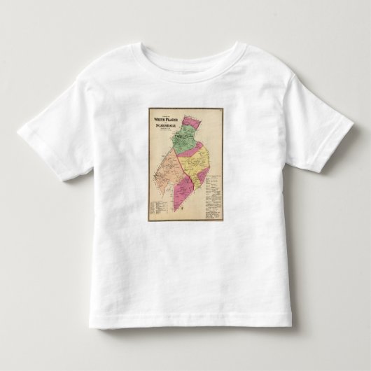 White PlainsのScarsdaleの町 トドラーTシャツ (正面)