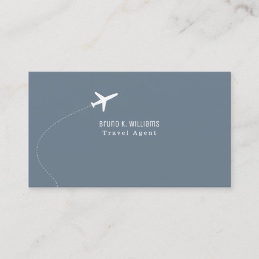 White Plane Blue Travel Agent 名刺 (正面)