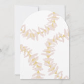 White Plumeria Invitation 招待状 (裏面)