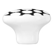 White Polka Dot Design セラミックノブ (側面)