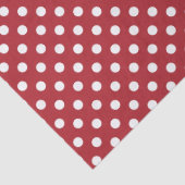 White Polka Dot On Red Tissue Paper 薄葉紙 (詳細)