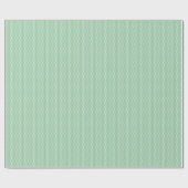 White Polka Dots on Sage Green  ラッピングペーパー (フラット)