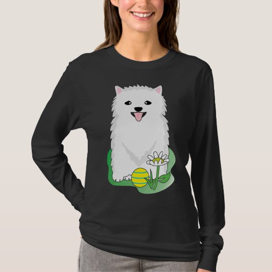 White Pomeranian 28 Tシャツ (正面)