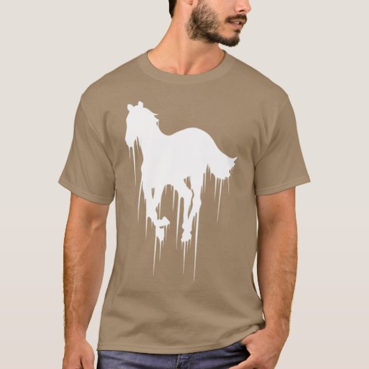 White Pony Drip ファミリー Tシャツ (正面)