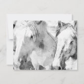 White Pony Photoお祝いof Life Card 招待状 (裏面)