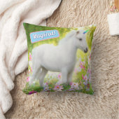 White Pony Unicorn クッション (ブランケット)