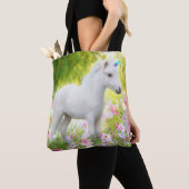 White Pony Unicorn トートバッグ (クローズアップ)
