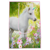 White Pony Unicorn ミディアムペーパーバッグ (裏面)