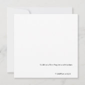 White Poppies Against the Sky Greeting Card 招待状 (裏面)