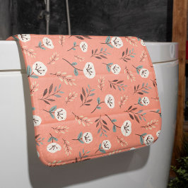 White Poppies Bath Mat in Red バスマット