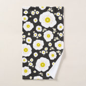 White Poppies Bath Towel Set バスタオルセット (ハンドタオル)