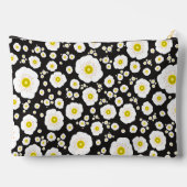 White Poppies Large Zipper Pouch アクセサリーポーチ (裏面)