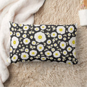 White Poppies Lumbar Pillow ランバークッション (ブランケット)