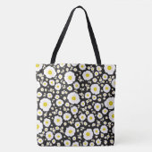 White Poppies Shoulder Tote (2 sizes) トートバッグ (正面)