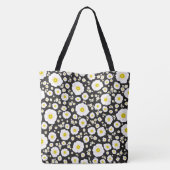 White Poppies Shoulder Tote (2 sizes) トートバッグ (裏面)