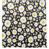 White Poppies Shower Curtain シャワーカーテン (正面)