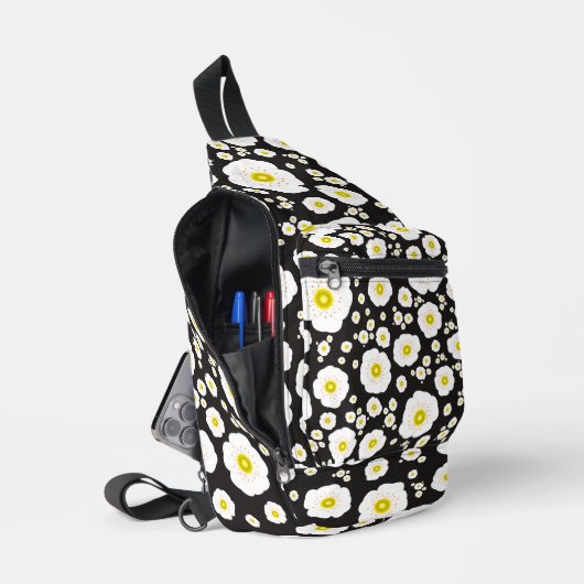 White Poppies Sling Bag スリングバッグ (見開き)