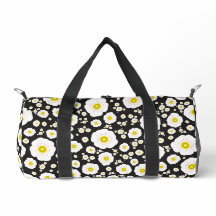 White Poppies Small Duffel Bag