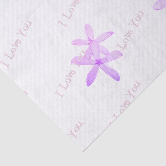 "White Posie Pattern" Tissue Paper  薄葉紙 (詳細)