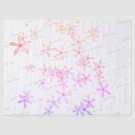 "White Posie Pattern" Tissue Paper  薄葉紙