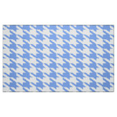 White & Poweder Blue Houndstooth Seamless Pattern ファブリック (ファットクウォーター)
